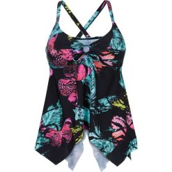 Topy damskie: Top plażowy bonprix czarny z nadrukiem
