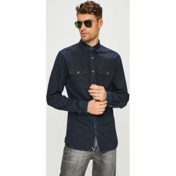 Tom Tailor Denim - Koszula. Niebieskie koszule męskie marki TOM TAILOR DENIM, s, z bawełny, klasyczne, z klasycznym kołnierzykiem, z długim rękawem. W wyprzedaży za 129,90 zł.