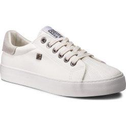 Tenisówki BIG STAR - BB274033 White. Białe półbuty damskie BIG STAR, bez wzorów, z gumy, bez zapięcia. Za 109,00 zł.