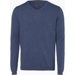 Finshley & Harding - Sweter męski, niebieski. Niebieskie swetry klasyczne męskie Finshley & Harding, l, z bawełny. Za 129,95 zł.