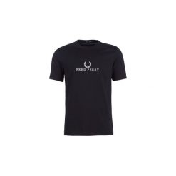 T-shirty z krótkim rękawem Fred Perry EMBROIDERED T-SHIRT. Czarne t-shirty męskie Fred Perry, s, bez wzorów, bez kołnierzyka, krótkie. Za 299,00 zł.