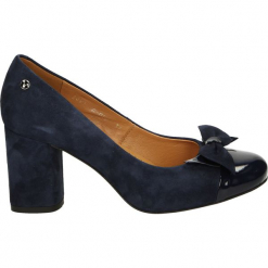 Czółenka - C052 CAM BLU. Czarne czółenka zamszowe Venezia. Za 199,00 zł.