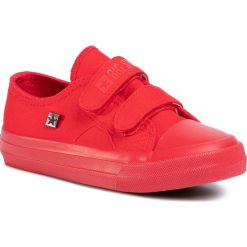 Trampki BIG STAR - FF374097 Red. Czerwone trampki chłopięce BIG STAR, bez wzorów, z materiału, retro, na rzepy. Za 119,00 zł.
