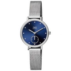Zegarek Q&Q Damski QA97-212 Fashion Mesh srebrny. Szare zegarki damskie Q&Q, srebrne. Za 135,00 zł.