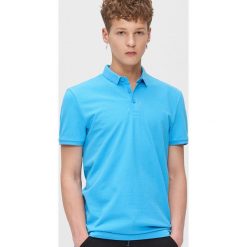 Koszulka polo - Niebieski. Niebieskie koszulki męskie Cropp, s, bez wzorów, bez rękawów. W wyprzedaży za 39,99 zł.