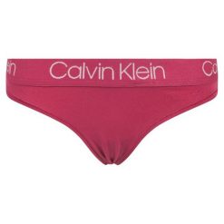 Stringi Calvin Klein Underwear 000QD3751E. Niebieskie stringi damskie Calvin Klein Underwear, l, bez wzorów, z elastanu. Za 69,00 zł.
