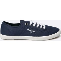 Pepe Jeans - Tenisówki Aberman. Niebieskie trampki męskie marki Pepe Jeans, z jeansu, na sznurówki. Za 219,90 zł.