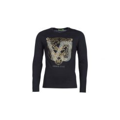 T-shirty z długim rękawem Versace Jeans B3GSA72F. Czarne t-shirty męskie Versace Jeans, xs, bez wzorów, z jeansu, bez kołnierzyka, długie. Za 356,30 zł.