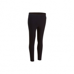 Legginsy fitness 7/8 FIT+ damskie. Czarne legginsy damskie do fitnessu DOMYOS, l, z bawełny. W wyprzedaży za 19,99 zł.