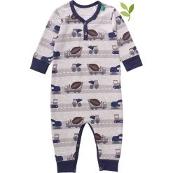 Pajacyk w kolorze szarym. Szare body niemowlęce Fred's World by GREEN COTTON, bez wzorów, z bawełny, bez rękawów. W wyprzedaży za 72,95 zł.