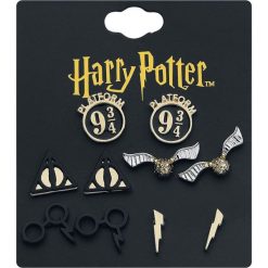 Harry Potter Symbole Kolczyki - Earpin złoty. Żółte kolczyki damskie marki Harry Potter, złote. Za 74,90 zł.