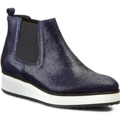 Buty zimowe damskie: Botki KABAŁA – 121-120-116-4-00-22-00 Niebieski