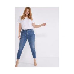 Jeansy skinny EMILE. Jeansy damskie Promod, l, bez wzorów, z jeansu, z podwyższonym stanem. Za 119,90 zł.