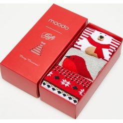 3 pack skarpet świątecznych. Skarpetki damskie Moodo, bez wzorów, z elastanu. Za 34,99 zł.