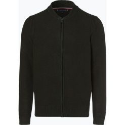 Tommy Hilfiger - Kardigan męski, zielony. Zielone kardigany męskie marki TOMMY HILFIGER, xl, bez wzorów, z dzianiny. Za 599,95 zł.