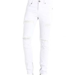 Sixth June ANKLE ZIPPER WITH DESTROY Jeansy Slim Fit white. Białe jeansy męskie relaxed fit marki Sixth June. W wyprzedaży za 149,40 zł.