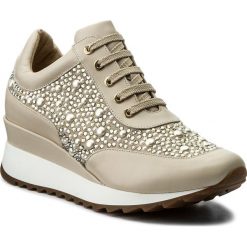 Sneakersy LORIBLU - 8E SNE158 SS Agnellato Latte/Camoscio. Brązowe półbuty damskie marki Loriblu, bez wzorów, ze skóry, bez obcasa, na koturnie, bez zapięcia. W wyprzedaży za 1279,00 zł.