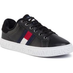 Sneakersy TOMMY JEANS - Cool Warm Lined Saneaker EN0EN00642 Black BDS. Czarne półbuty damskie Tommy Jeans, z jeansu. W wyprzedaży za 269,00 zł.