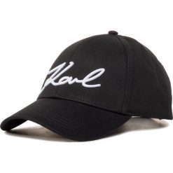 Czapka z daszkiem KARL LAGERFELD - 201W3407 Black A999. Czarne czapki męskie KARL LAGERFELD, bez wzorów, z bawełny. Za 249,00 zł.