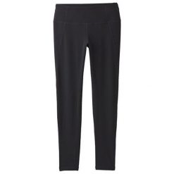 Prana Momento 7/8 legíny damskie legíny Black (rozmiar L). Czarne spodnie damskie PrAna, l, bez wzorów, z gumy, na fitness i siłownię. W wyprzedaży za 258,00 zł.
