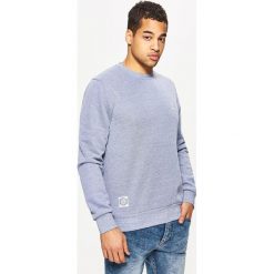 Bluzy męskie: Gładka bluza regular – Niebieski