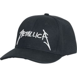Metallica Garage Days Czapka baseballowa czarny. Czarne czapki z daszkiem damskie marki Metallica, z aplikacjami, z tworzywa sztucznego. Za 79,90 zł.