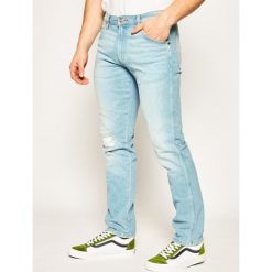Jeansy Slim Fit Wrangler Icons W1MZUH13E. Niebieskie jeansy męskie Wrangler, m, bez wzorów, z elastanu. Za 369,00 zł.