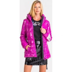 KURTKA Pinko. Fioletowe kurtki damskie Pinko, w paski. Za 905,40 zł.