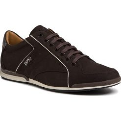 Sneakersy BOSS - Satrun 50428262 10214613 01 Dark Brown 201. Pomarańczowe sneakersy męskie Boss, bez zapięcia. Za 849,00 zł.