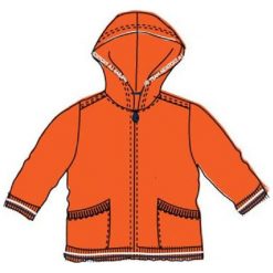 Carodel Bluza Dziewczęca 68 Pomarańczowa. Pomarańczowe bluzy niemowlęce Carodel, bez wzorów, bez rękawów, bez kaptura. Za 48,00 zł.
