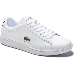 LACOSTE CARNABY EVO 0120 1 SFA > 740SFA0007-21G. Buty sportowe damskie Lacoste, bez wzorów, ze skóry, sportowe, tenisowe, Lacoste Carnaby Evo. Za 499,99 zł.