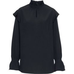 Bluzka z falbanami bonprix czarny. Czarne bez kategorii marki bonprix. Za 59,99 zł.