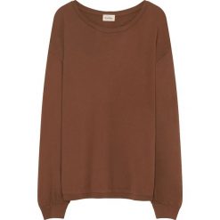 Sweter w kolorze jasnobrązowym. Pomarańczowe bluzy damskie American Vintage, m, bez wzorów, z bawełny, bez rękawów, bez kaptura. W wyprzedaży za 99,95 zł.