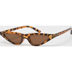 Answear - Okulary. Czarne okulary przeciwsłoneczne damskie marki ANSWEAR. Za 39,90 zł.