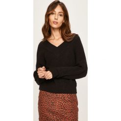 Answear - Sweter. Czarne swetry damskie ANSWEAR, s, bez wzorów, z bawełny, bez rękawów, bez kaptura. W wyprzedaży za 69,90 zł.