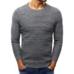 Swetry klasyczne męskie: Sweter męski szary (wx0998)