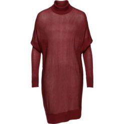 Sweter z golfem oversize bonprix czerwony kasztanowy. Czerwone golfy damskie bonprix. Za 89,99 zł.