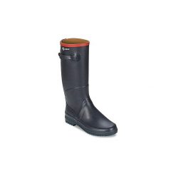 Kalosze Aigle CHANTEBELLE. Niebieskie kalosze damskie Aigle, bez wzorów. W wyprzedaży za 303,20 zł.