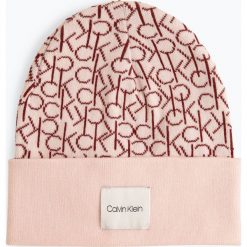Calvin Klein - Czapka damska, czerwony. Czerwone czapki damskie Calvin Klein, z bawełny. Za 179,95 zł.