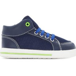 Wysokie buty sportowe 19-25. Niebieskie buty chłopięce sportowe marki La Redoute Collections, z materiału, na obcasie. Za 102,86 zł.