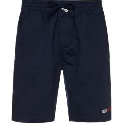 Szorty materiałowe Tommy Jeans Basketball DM0DM08714. Niebieskie spodenki i szorty męskie Tommy Jeans, m, bez wzorów, z bawełny. Za 299,00 zł.