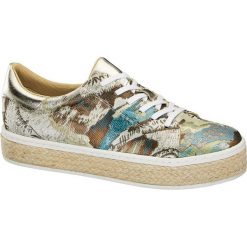 Sneakersy damskie Catwalk wielokolorowe. Szare sneakersy damskie marki Catwalk, z gumy. Za 119,90 zł.