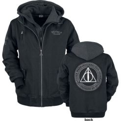 Harry Potter The Deathly Hallows Kurtka zimowa czarny. Czarne kurtki męskie bomber Harry Potter, na zimę, m. Za 399,90 zł.