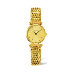 LONGINES LA GRANDE CLASSIQUE L4.209.2.32.8. Żółte zegarki damskie marki LONGINES, pozłacane. Za 4570,00 zł.