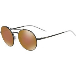 Emporio Armani - Okulary EA2061. Pomarańczowe okulary przeciwsłoneczne męskie Emporio Armani, z materiału, okrągłe. W wyprzedaży za 499,90 zł.