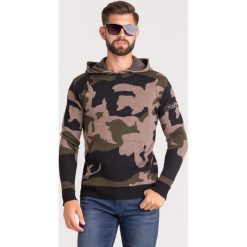 SWETER NILUT John Richmond. Żółte swetry męskie xxl, z aplikacjami, z wełny, z kapturem. Za 629,40 zł.