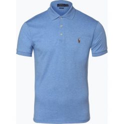 Polo Ralph Lauren - Męska koszulka polo – Slim fit, niebieski. Niebieskie koszulki męskie Polo Ralph Lauren, xxl, bez wzorów, z dżerseju, klasyczne, bez rękawów. Za 499,95 zł.