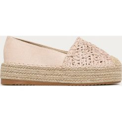 Answear - Espadryle Tulipano. Brązowe espadryle damskie ANSWEAR, bez wzorów, z gumy, bez obcasa, na obcasie. Za 119,90 zł.