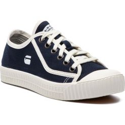 Trampki G-STAR RAW - Rovulc Hb Wmn D04360-8715-881 Dk Navy. Niebieskie półbuty damskie marki G-Star RAW, bez wzorów, z gumy, retro, bez obcasa, na płaskiej podeszwie, bez zapięcia. Za 309,00 zł.