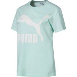 Puma Classics Koszulka Niebieski. Niebieskie koszulki damskie Puma, m, z nadrukiem, z bawełny, bez kołnierzyka, z krótkim rękawem. Za 137,95 zł.